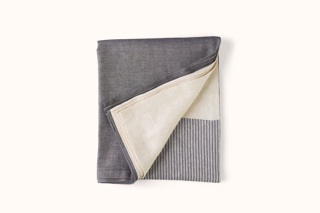 ARCOLAIO BINARIO NAVY STRIPE TABLECLOTH