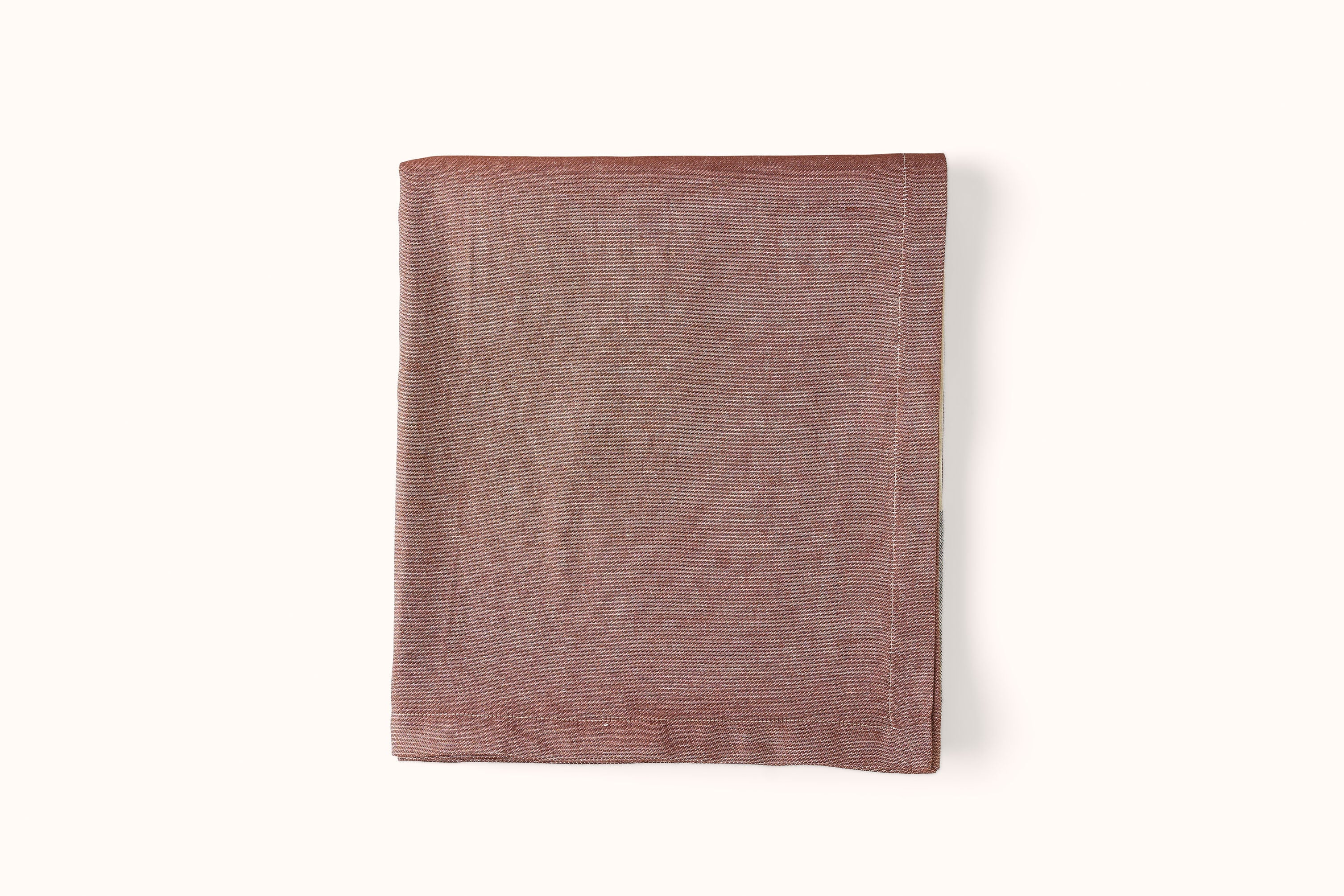 ARCOLAIO BINARIO RUST STRIPE TABLECLOTH