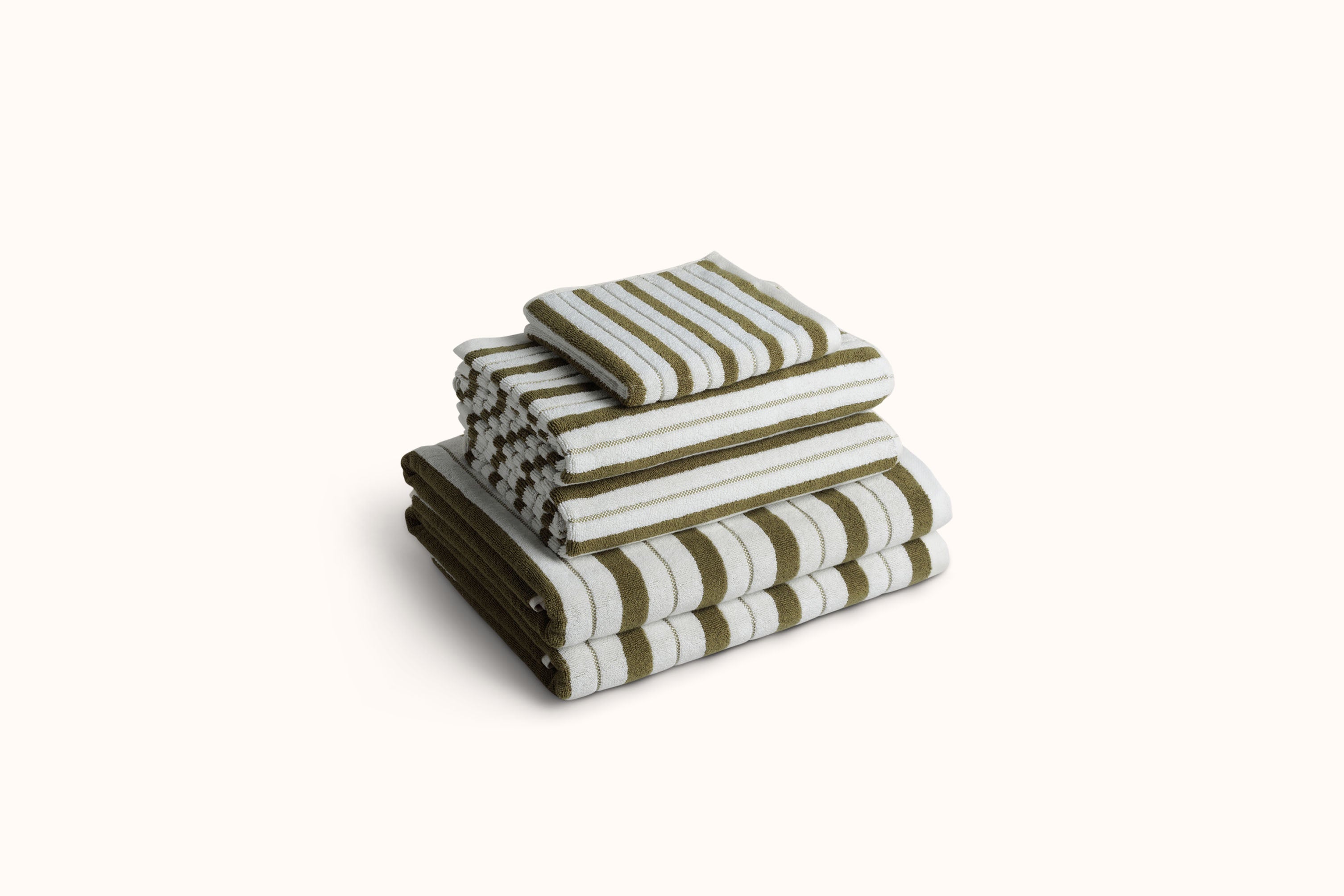 BAINA CAPER & CHALK STRIPE TOWELS