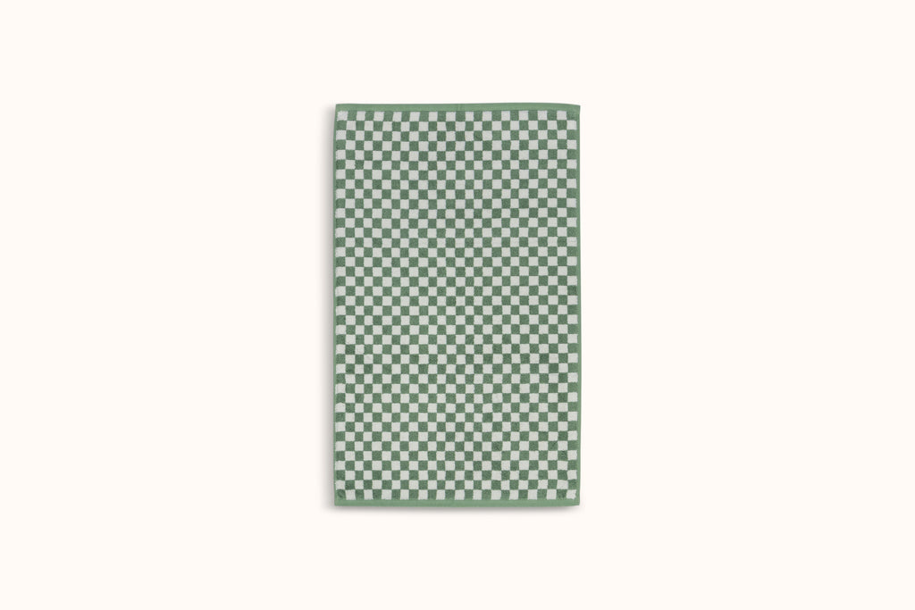 BAINA SAGE & CHALK CHECKERBOARD BATH MAT