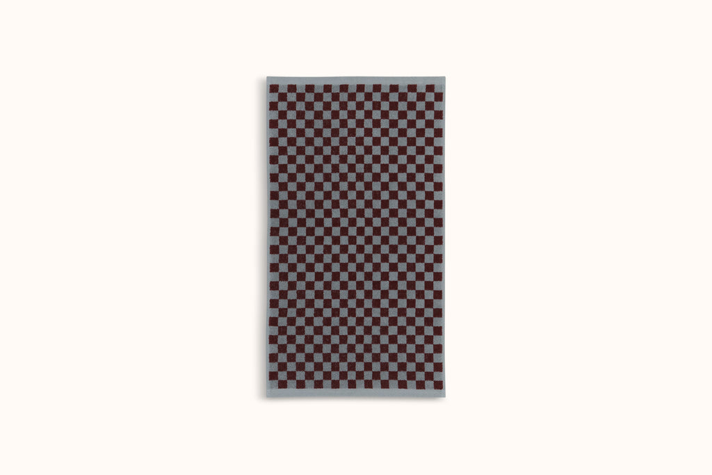 BAINA CEMENT & RHUS CHECKERBOARD TOWELS