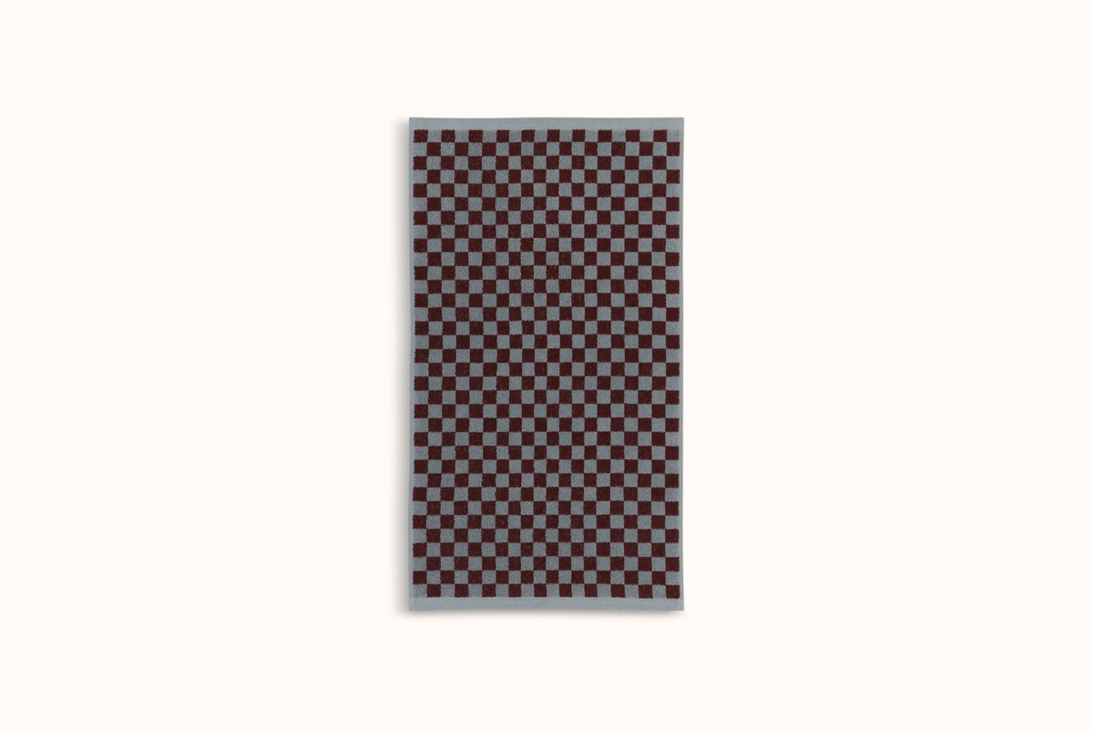 BAINA CEMENT & RHUS CHECKERBOARD TOWELS