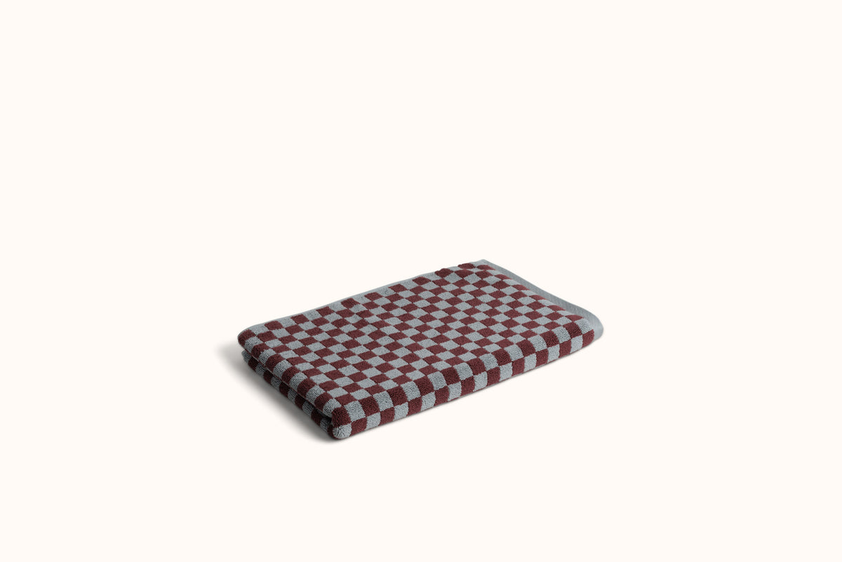 BAINA CEMENT & RHUS CHECKERBOARD BATH MAT