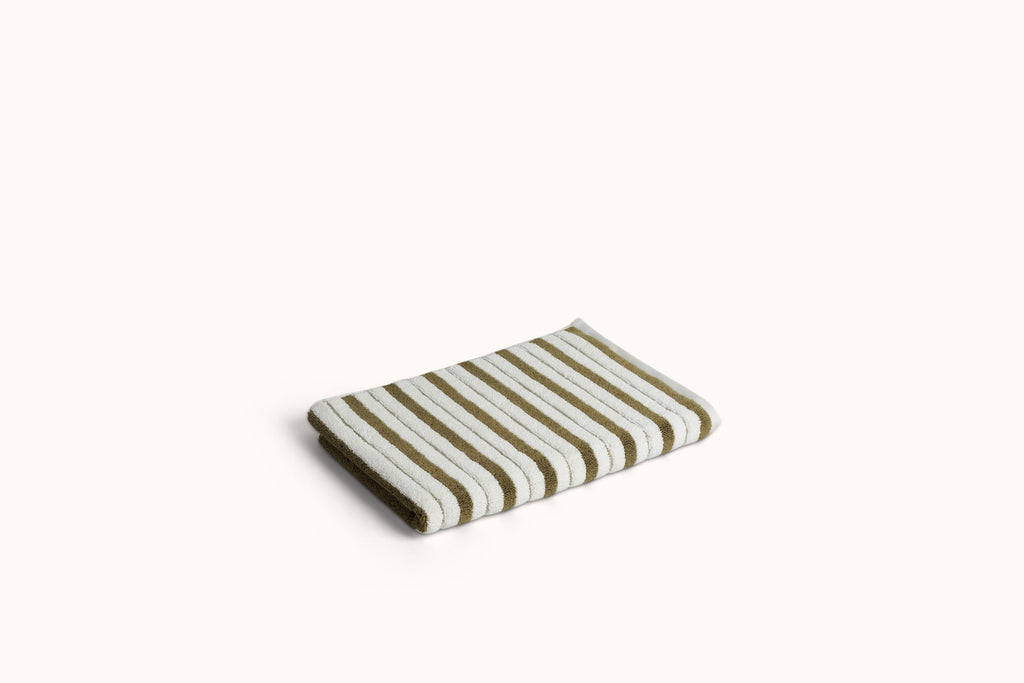 BAINA CAPER & CHALK STRIPE BATH MAT