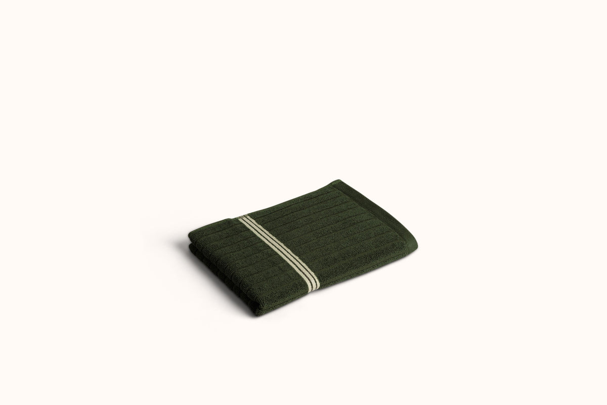 BAINA MOSS RIBBED TOWELS