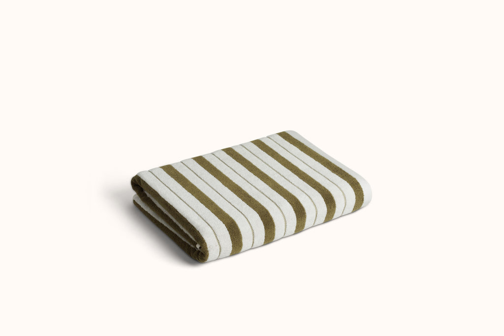 BAINA CAPER & CHALK STRIPE TOWELS