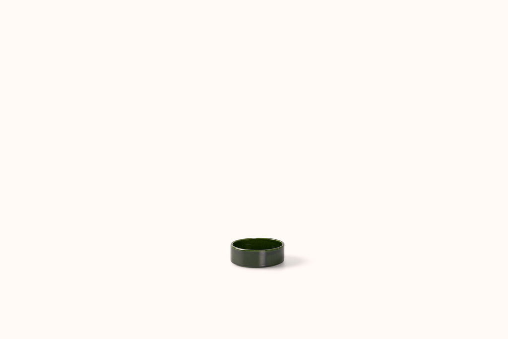 BERGS POTTER EMERALD GLAZED HOFF SAUCER