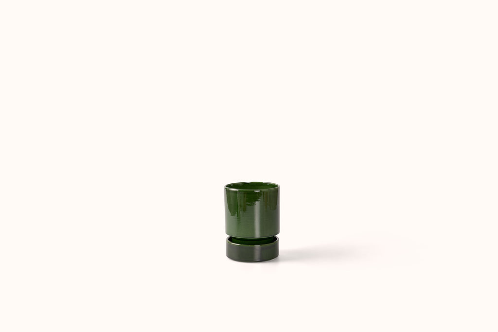 BERGS POTTER EMERALD GLAZED HOFF POT