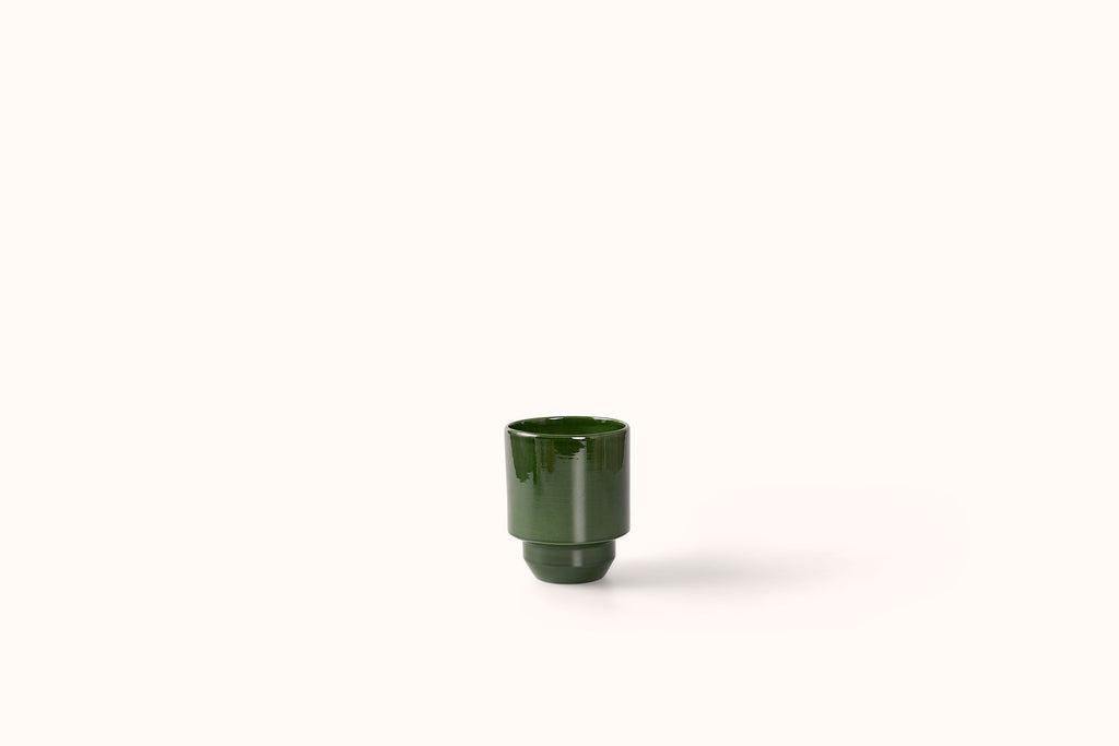 BERGS POTTER EMERALD GLAZED HOFF POT
