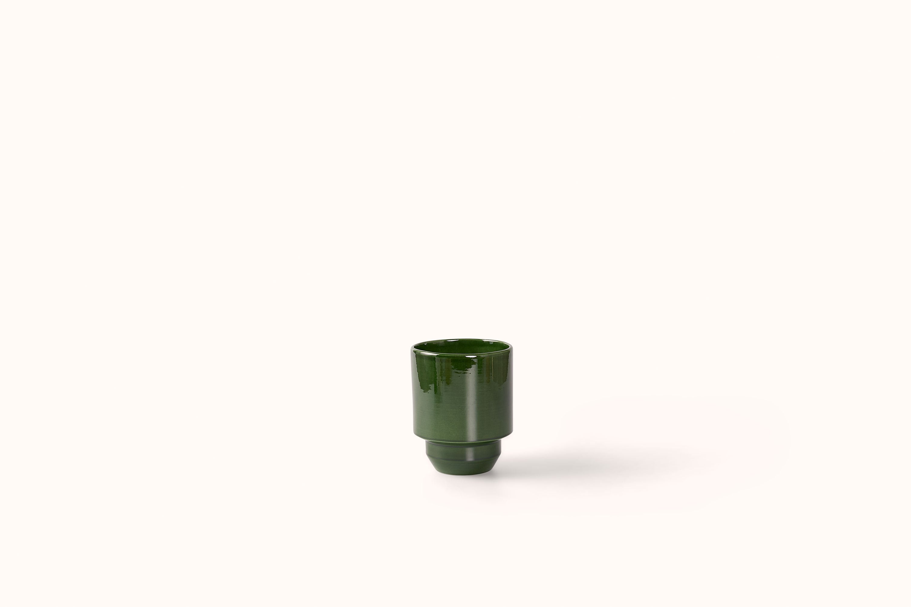 BERGS POTTER EMERALD GLAZED HOFF POT
