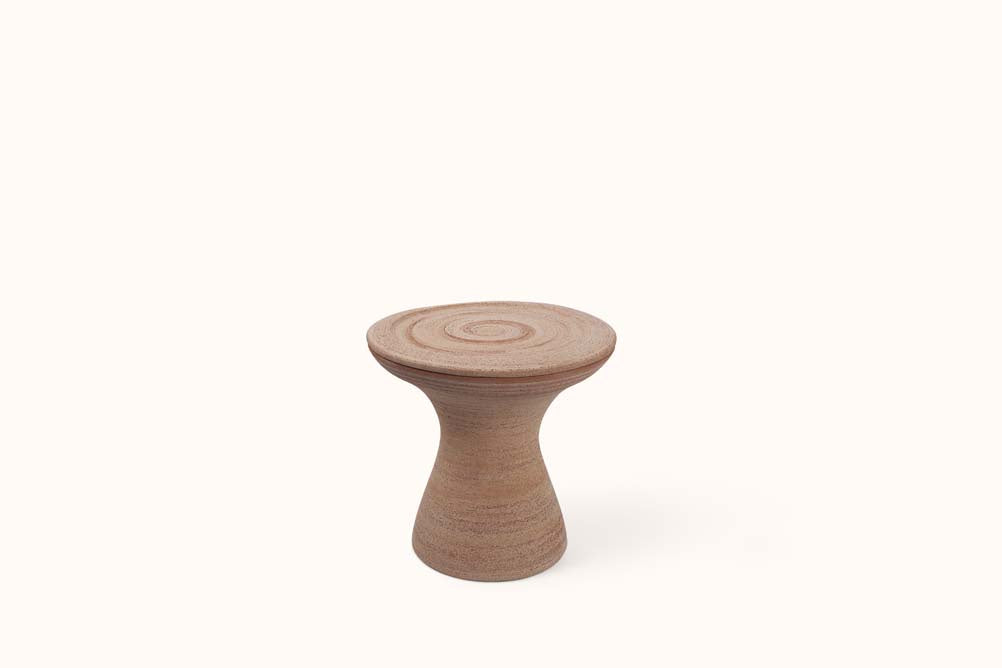 BERGS POTTER ROSA TERRACOTTA PEDESTAL POT