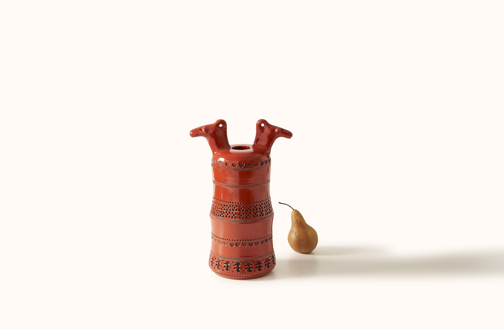 ALDO LONDI VASE WITH HORSE FIGURES
