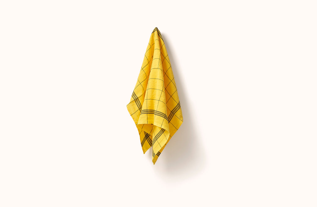 CHARVET YELLOW BISTRO LINEN KITCHEN TOWEL