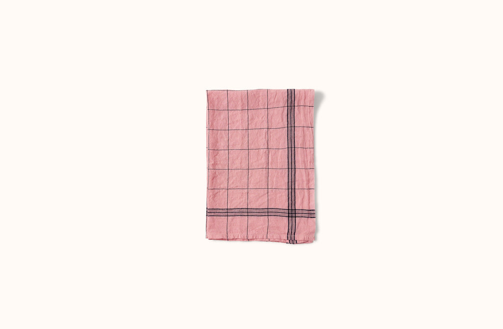 CHARVET PINK BISTRO LINEN KITCHEN TOWEL