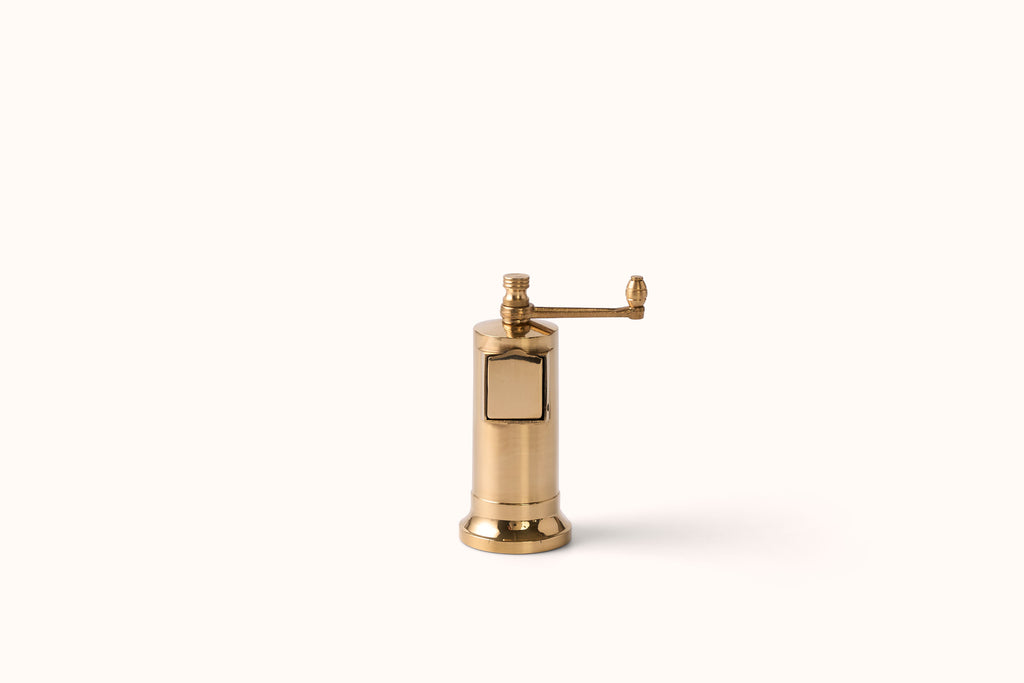 CHEF'S MATE BRASS PEPPER MILL 5"