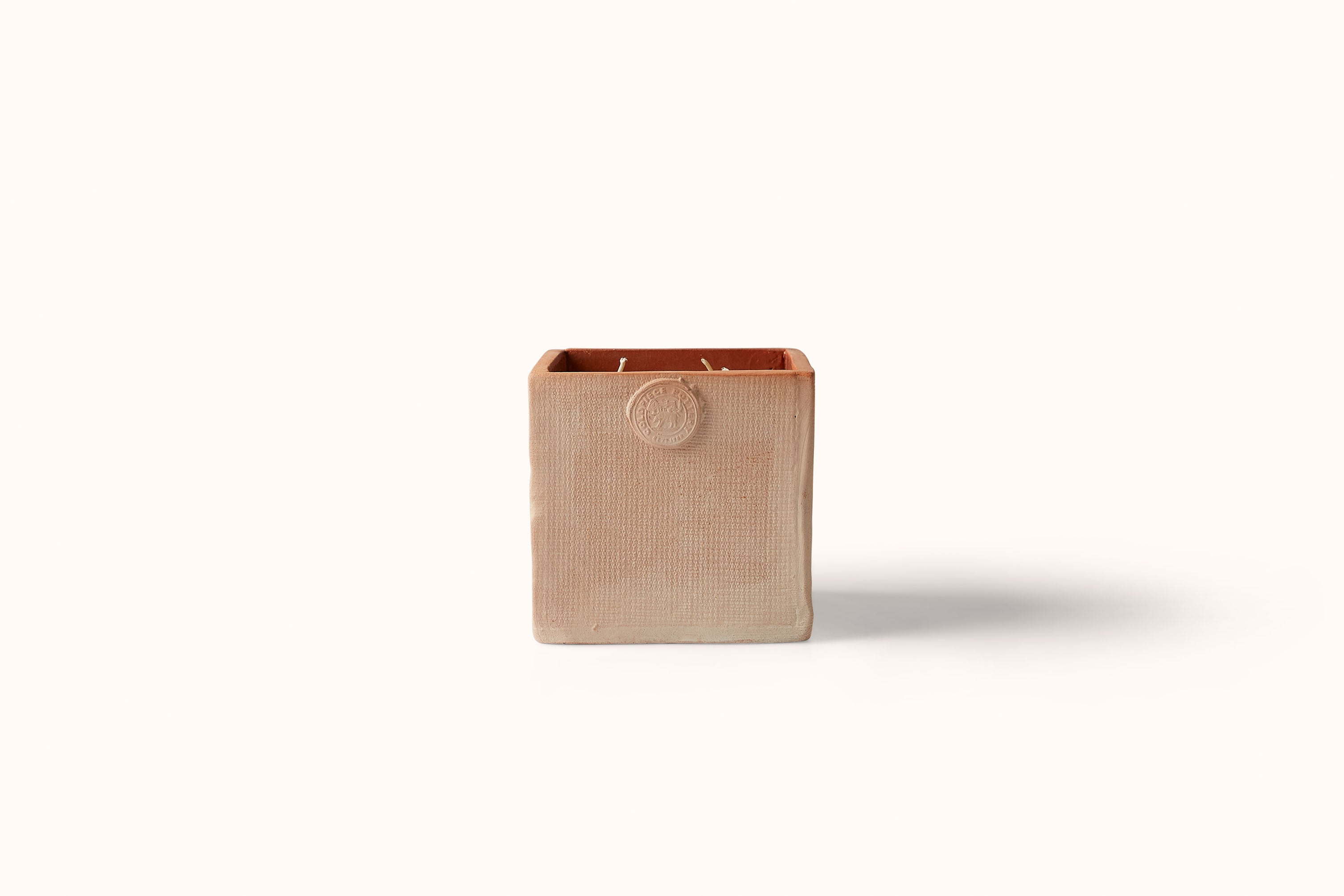 COLDPIECE POTTERY LAVENDER TERRACOTTA CUBE CANDLE