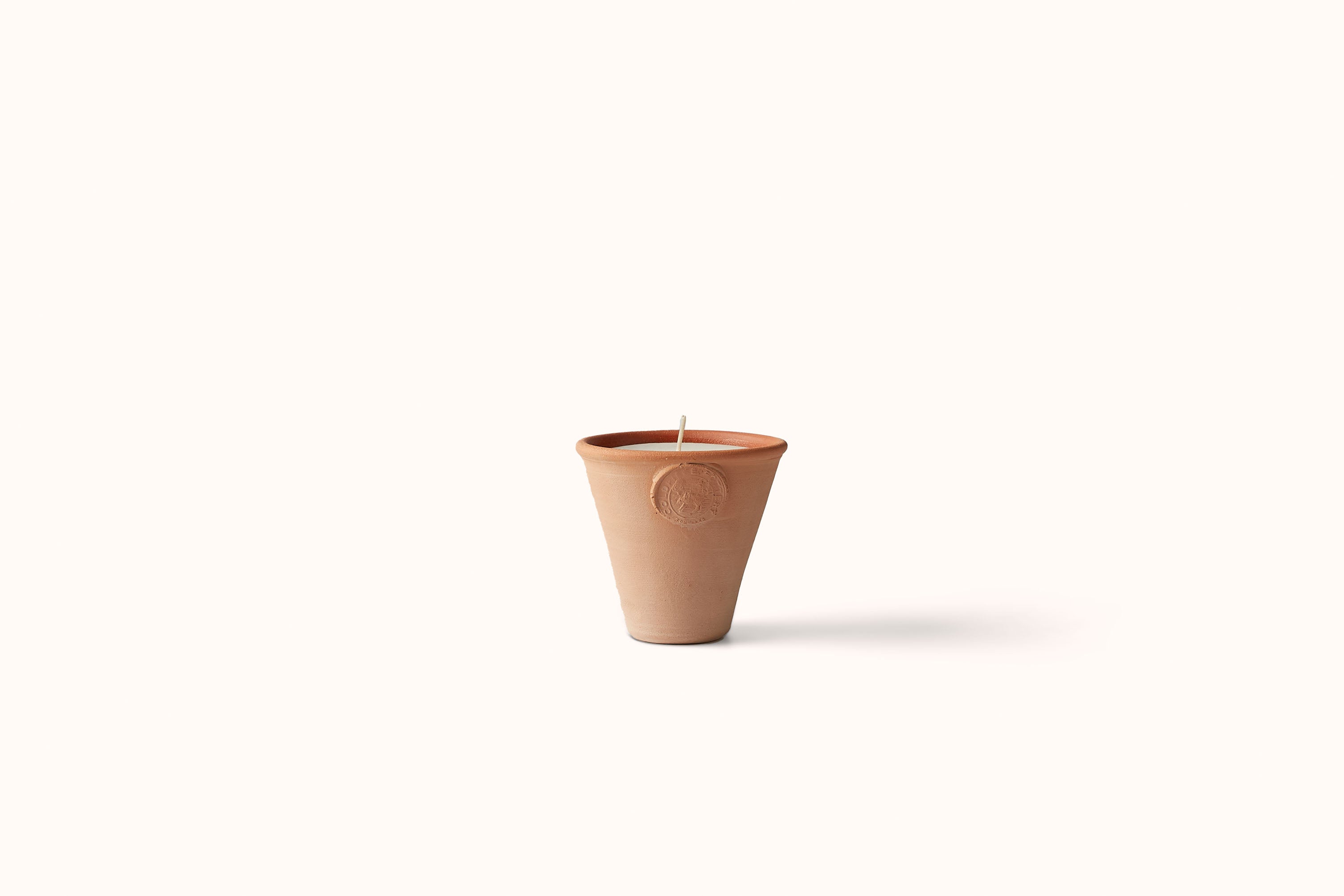 COLDPIECE POTTERY LAVENDER TERRACOTTA FLOWERPOT CANDLE