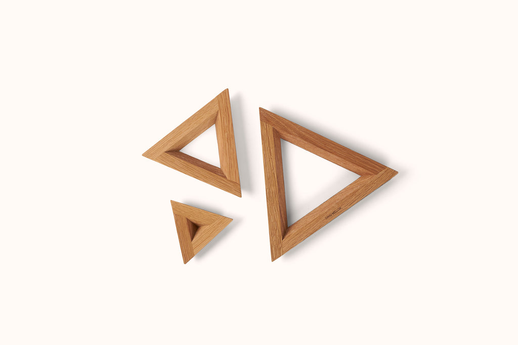 DAVID MELLOR OAK TRIPLE TRIVET SET