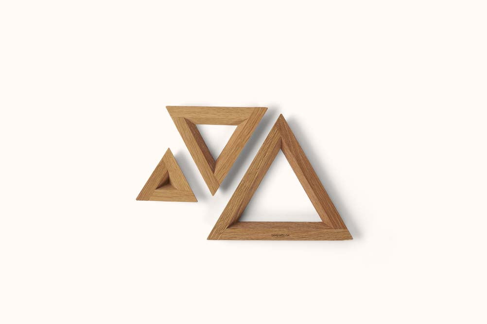 DAVID MELLOR OAK TRIPLE TRIVET SET