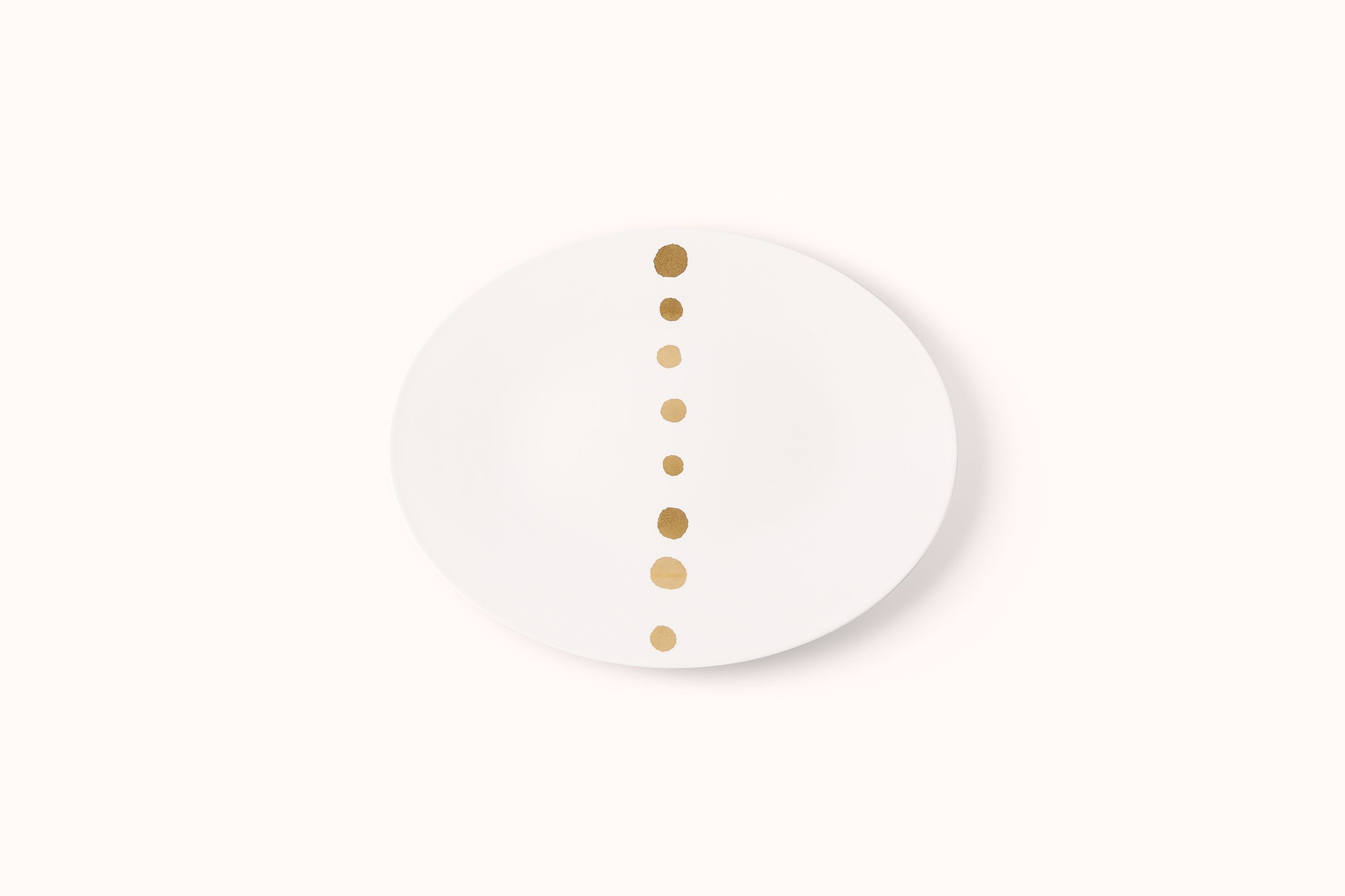 DIBBERN FINE BONE CHINA GOLDEN PEARLS OVAL TRAY