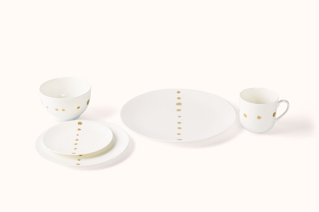 DIBBERN FINE BONE CHINA GOLDEN PEARLS DINNERWARE