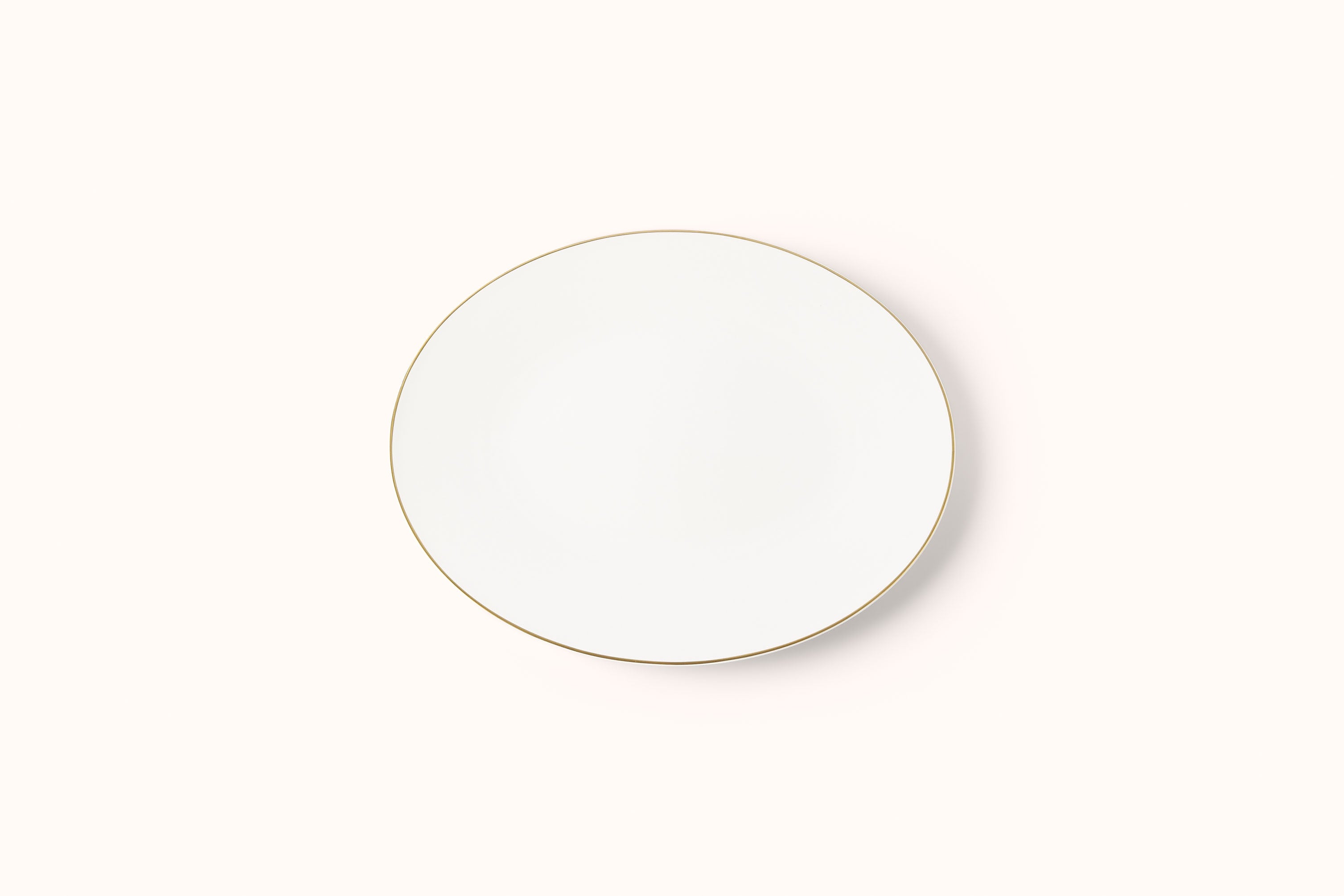 DIBBERN FINE BONE CHINA GOLDEN LANE OVAL TRAY
