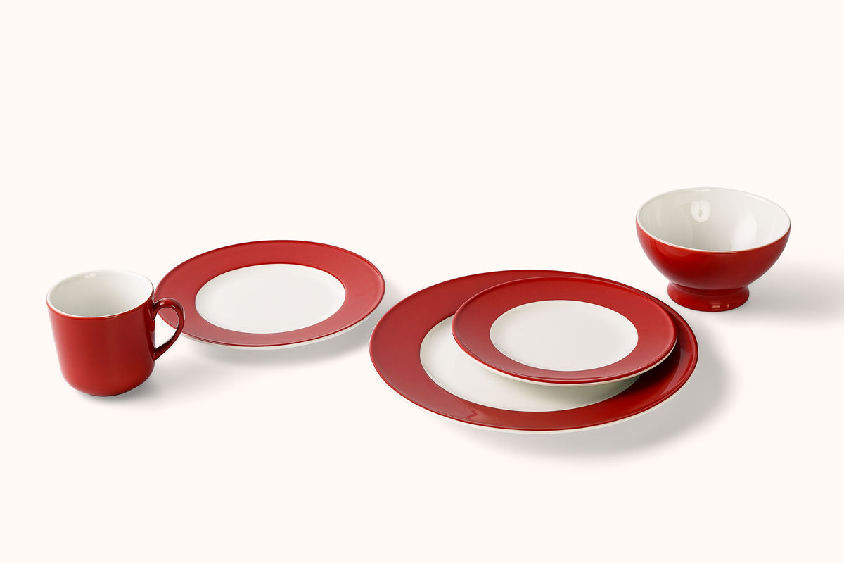 DIBBERN PAPRIKA PORCELAIN SOLID COLOR DINNERWARE