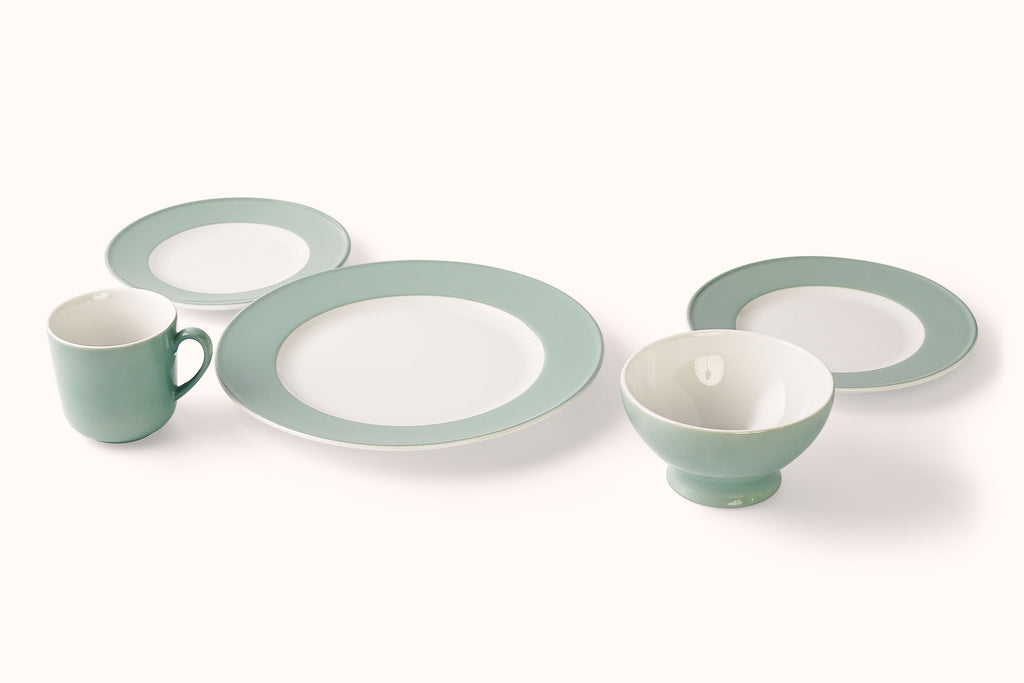 DIBBERN SAGE PORCELAIN SOLID COLOR DINNERWARE
