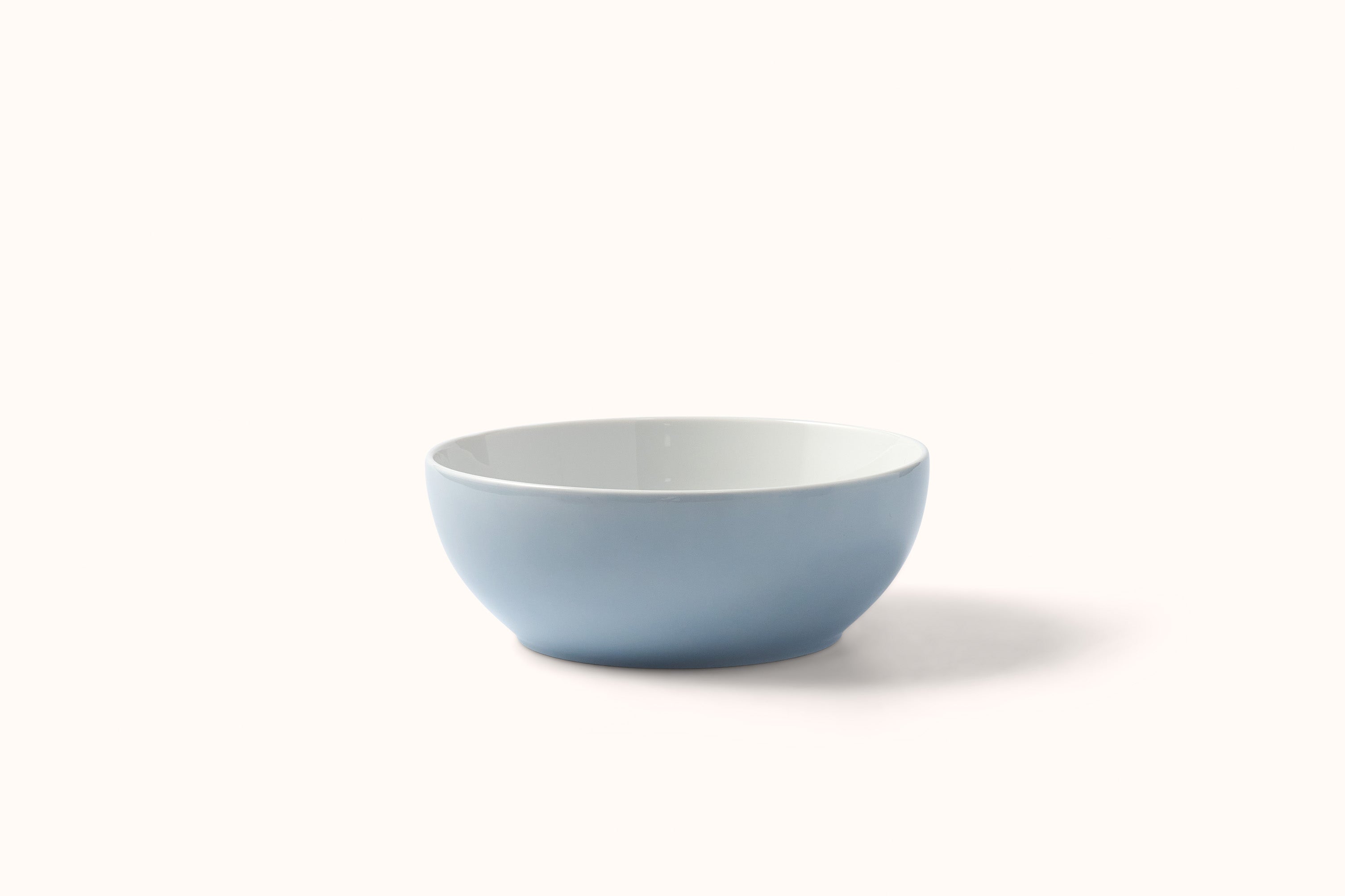 DIBBERN PALE LIGHT GREY PORCELAIN SOLID COLOR SERVING BOWL