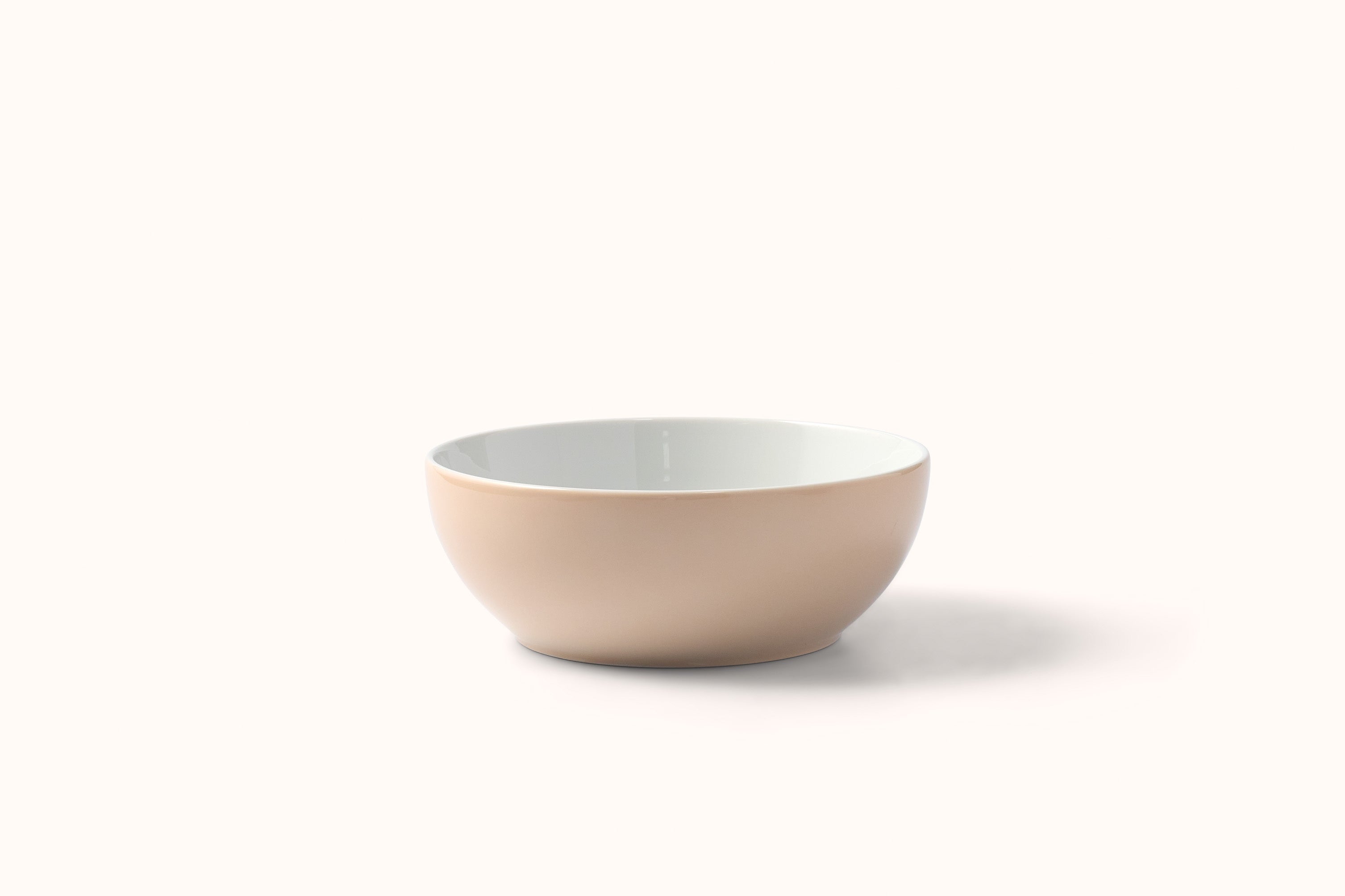 DIBBERN PEACH PORCELAIN SOLID COLOR SERVING BOWL