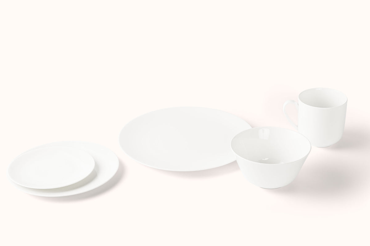 DIBBERN PURE WHITE FINE BONE CHINA DINNERWARE