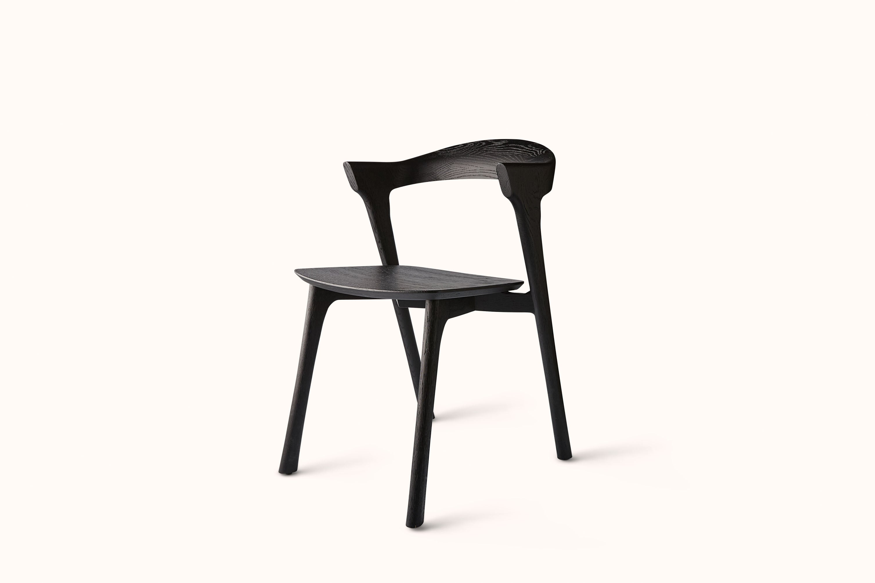 ETHNICRAFT BOK DINING CHAIR - BLACK OAK