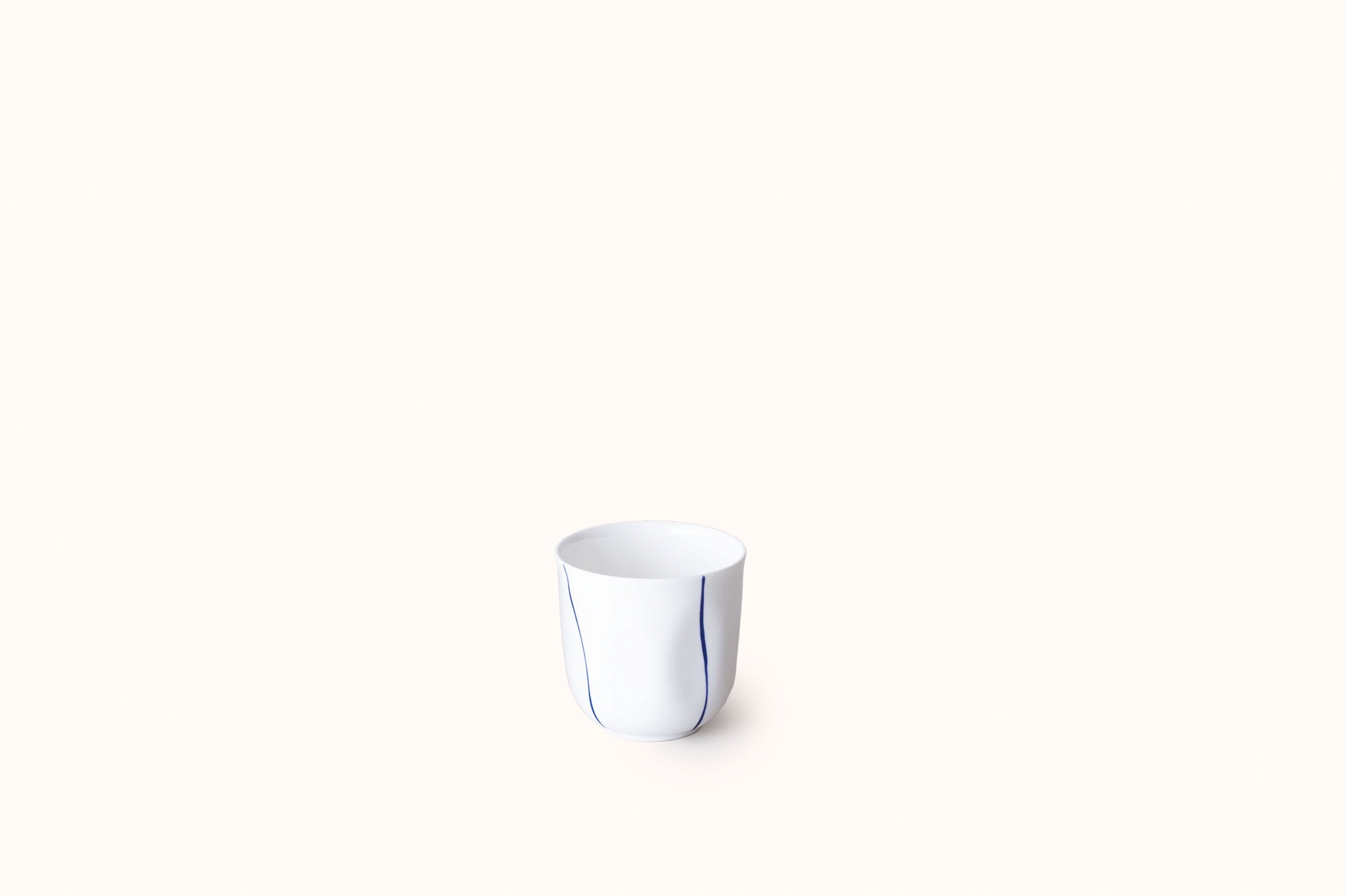 FELDSPAR COBALT STRIPED TEA BOWL