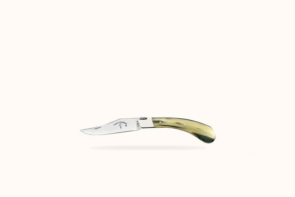 FONTENILLE-PATAUD LE CAPUCHADOU GUILLOCHE KNIFE - HORN