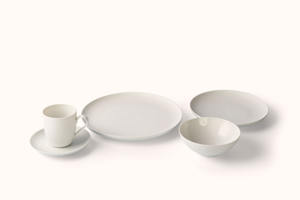 FURSTENBURG WHITE MATTE/GLAZED PORCELAIN STELLA DINNERWARE