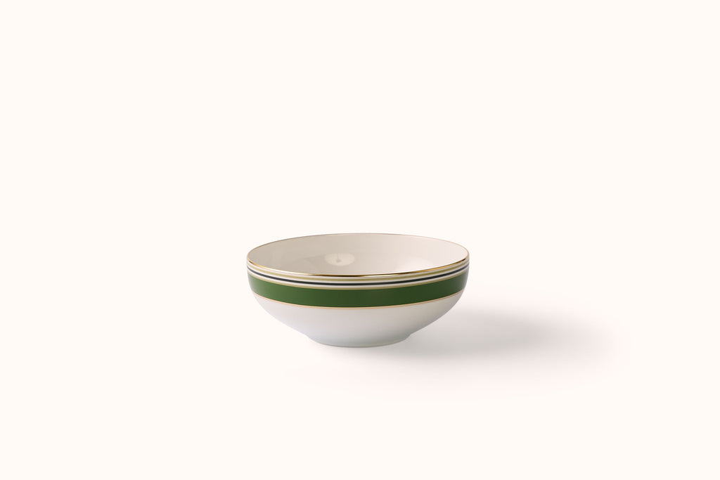 FURSTENBURG HERITAGE GREEN PORCELAIN SALAD BOWL