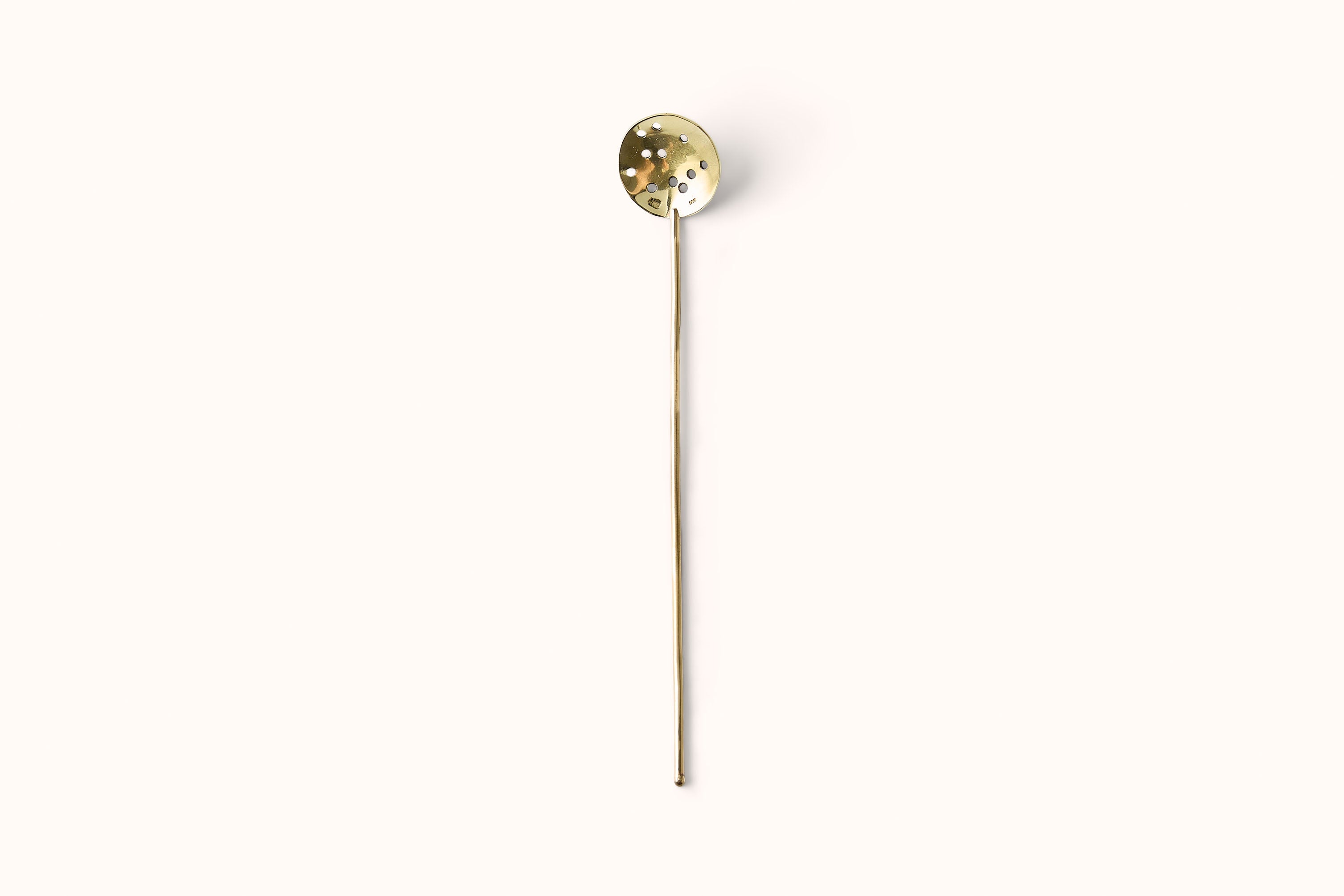 HEATH WAGONER BRASS COCKTAIL SPOON