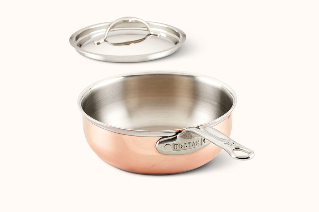 HESTAN COPPER INDUCTION 2 QUART SAUCIER