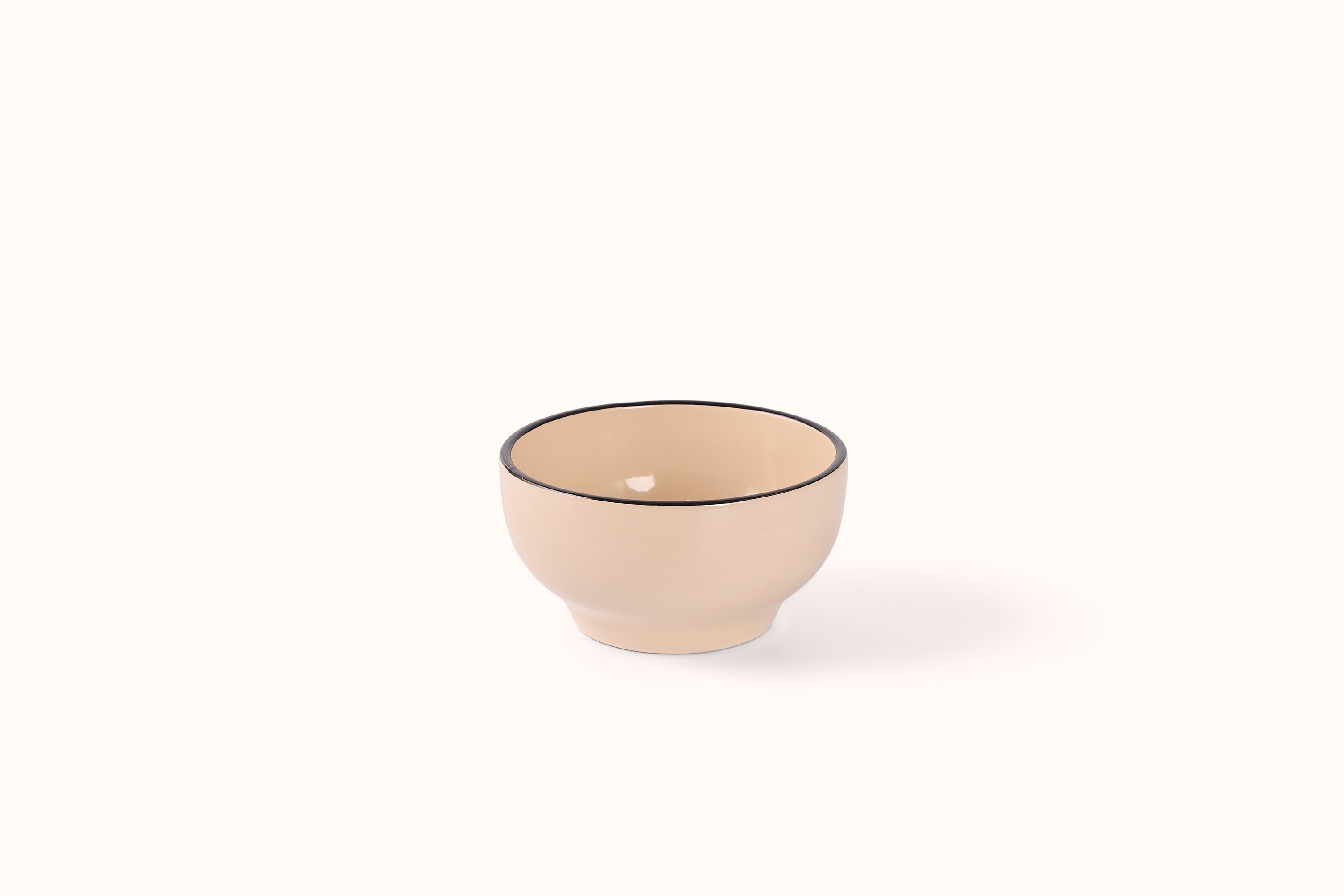 JOHN JULIAN BLACK LINEN STRIPE STONEWEAR DINNERWARE