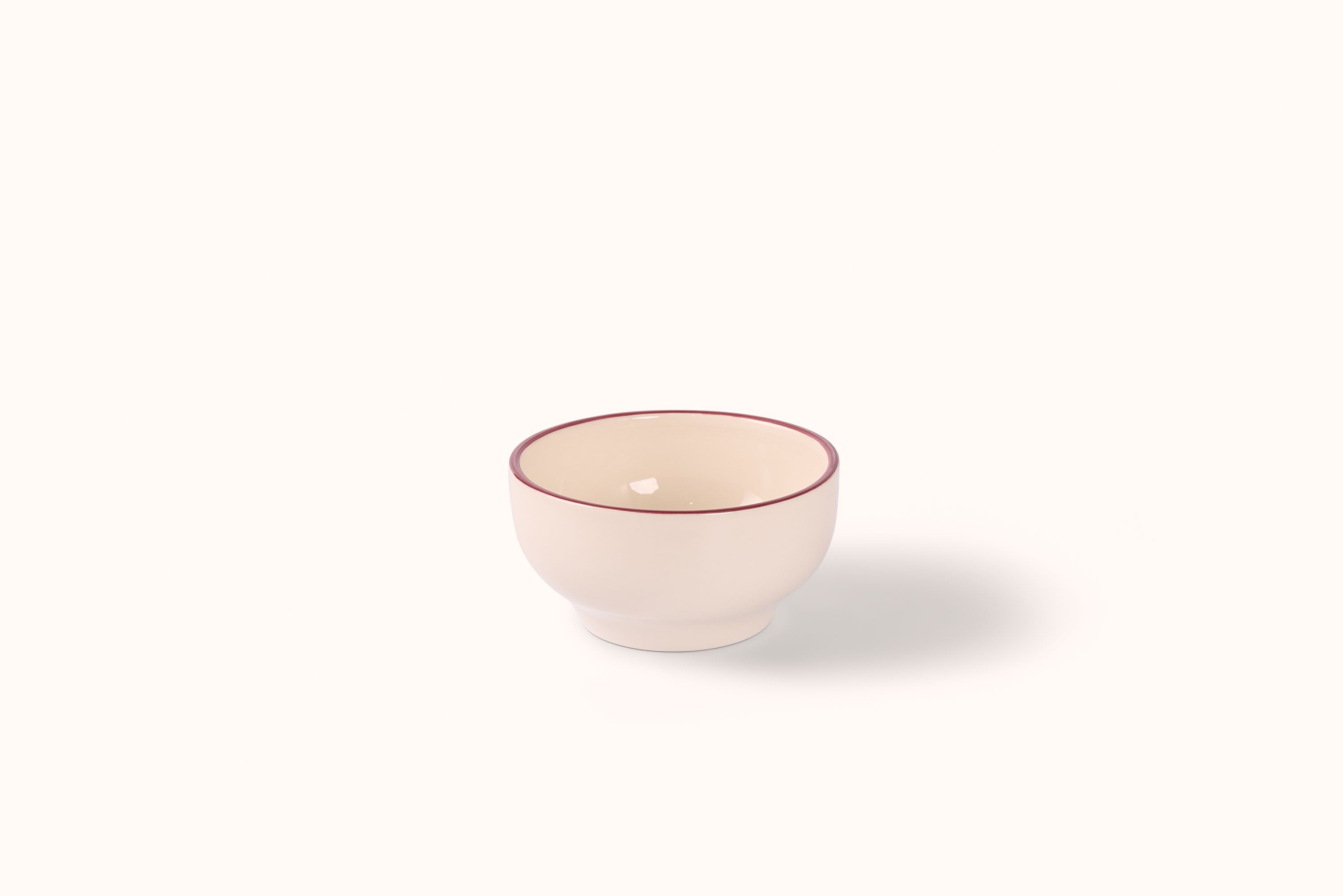 JOHN JULIAN BURGUNDY LINE PORCELAIN DINNERWARE
