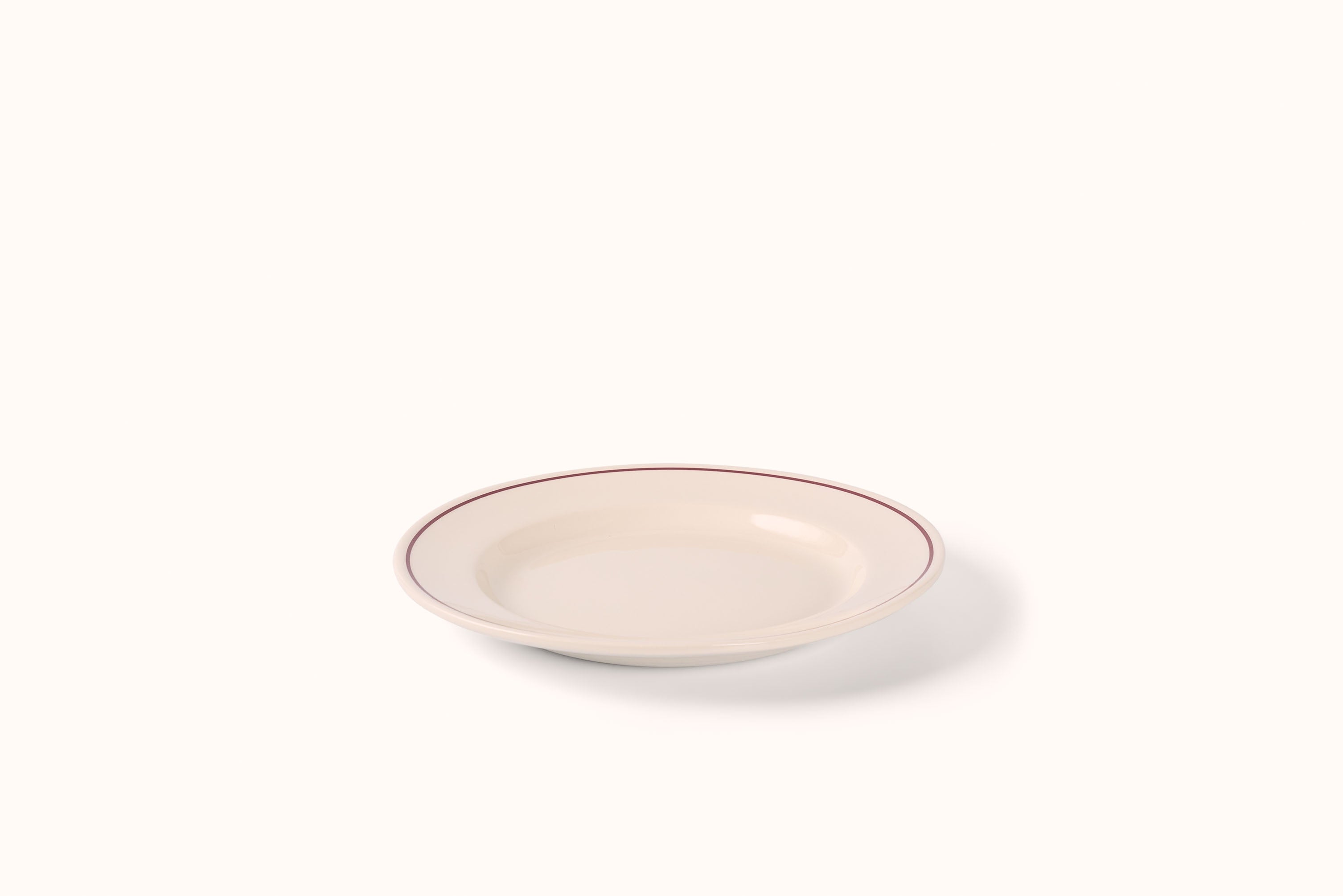 JOHN JULIAN BURGUNDY LINE PORCELAIN DINNERWARE
