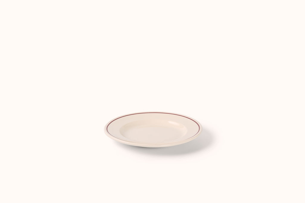 JOHN JULIAN BURGUNDY LINE PORCELAIN DINNERWARE