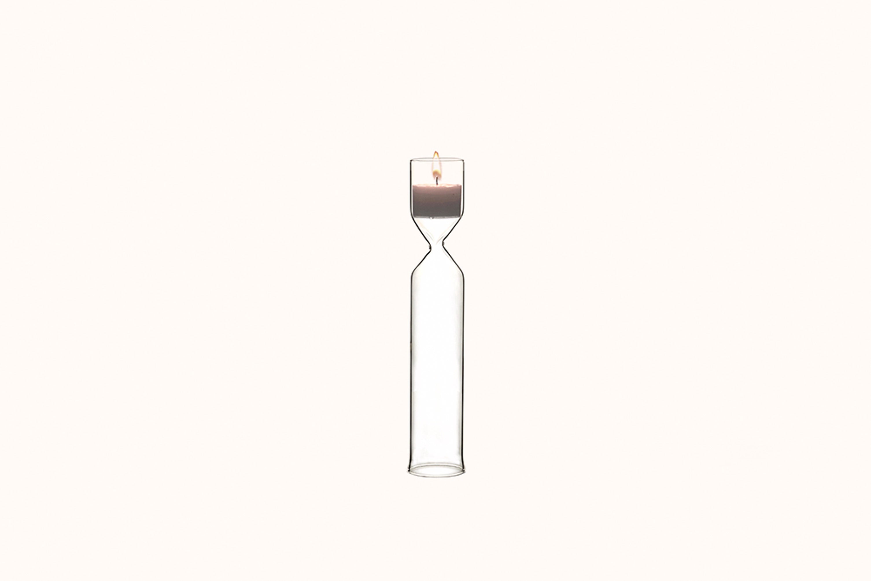 KANZ ARCHITETTI LARGE PINCHED CANDLE HOLDER