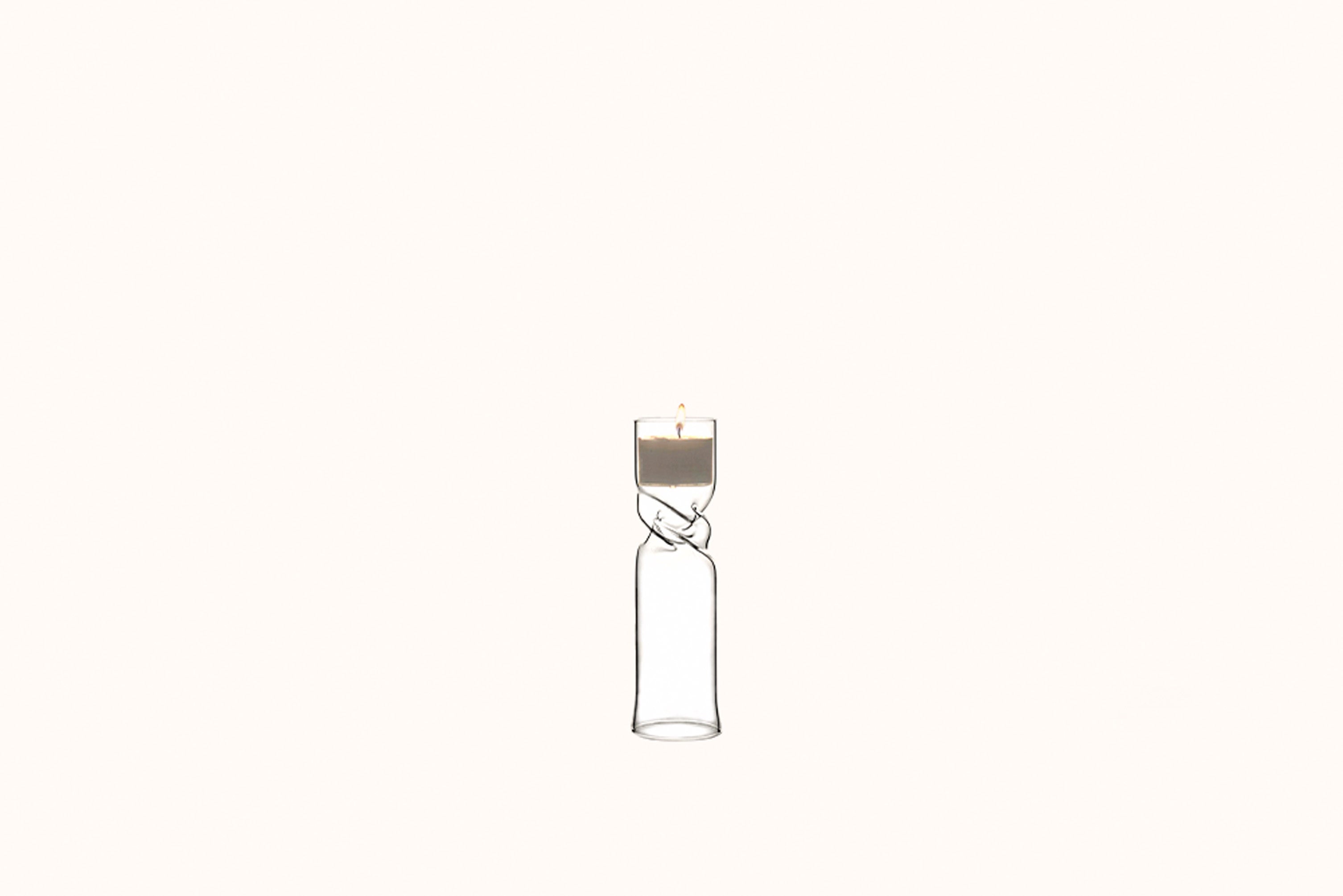 KANZ ARCHITETTI SMALL TWISTED CANDLE HOLDER
