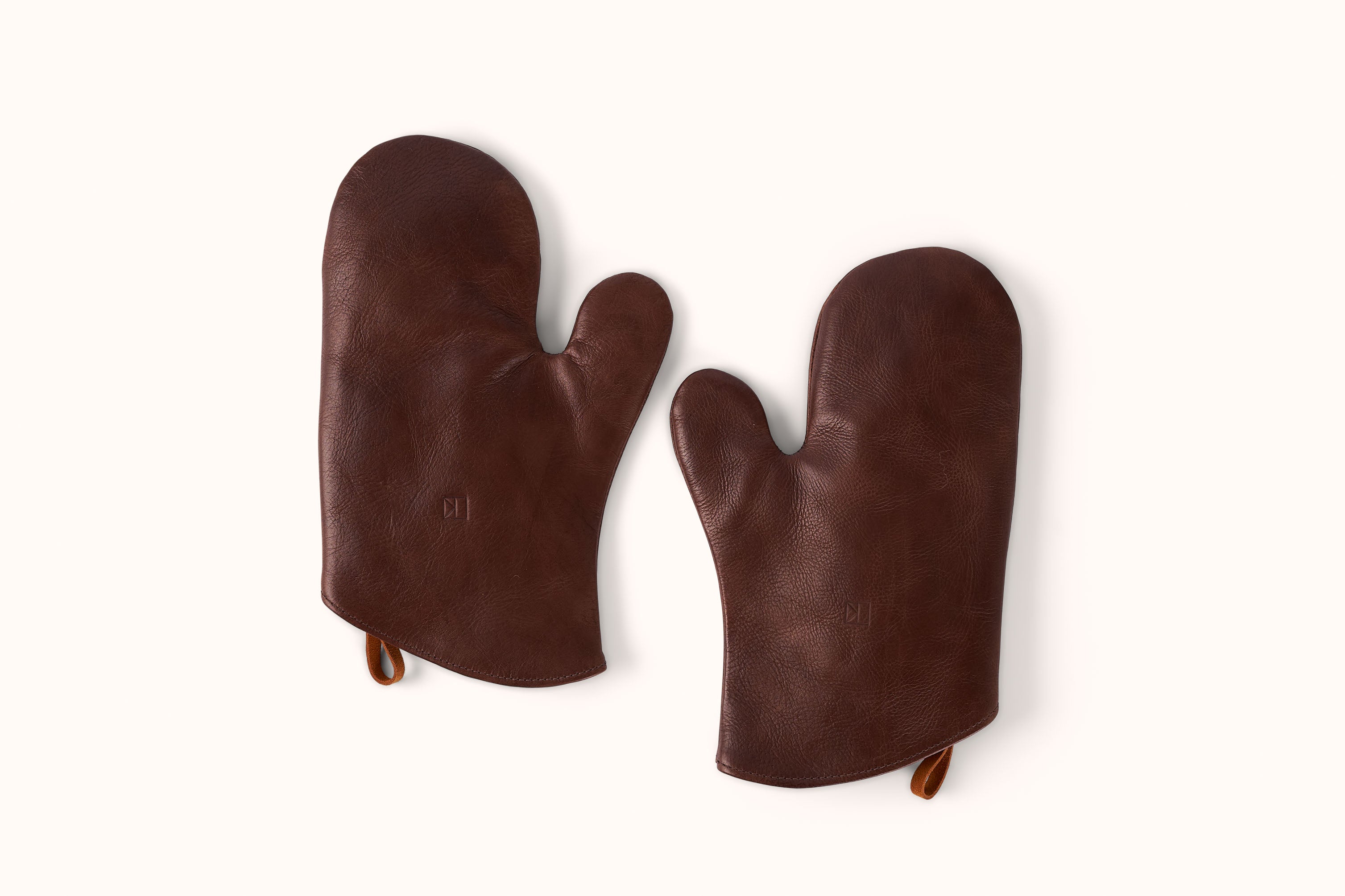 LINNY KENNEY BROWN LEATHER OVEN MITT