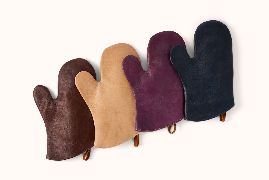 LINNY KENNEY BROWN LEATHER OVEN MITT
