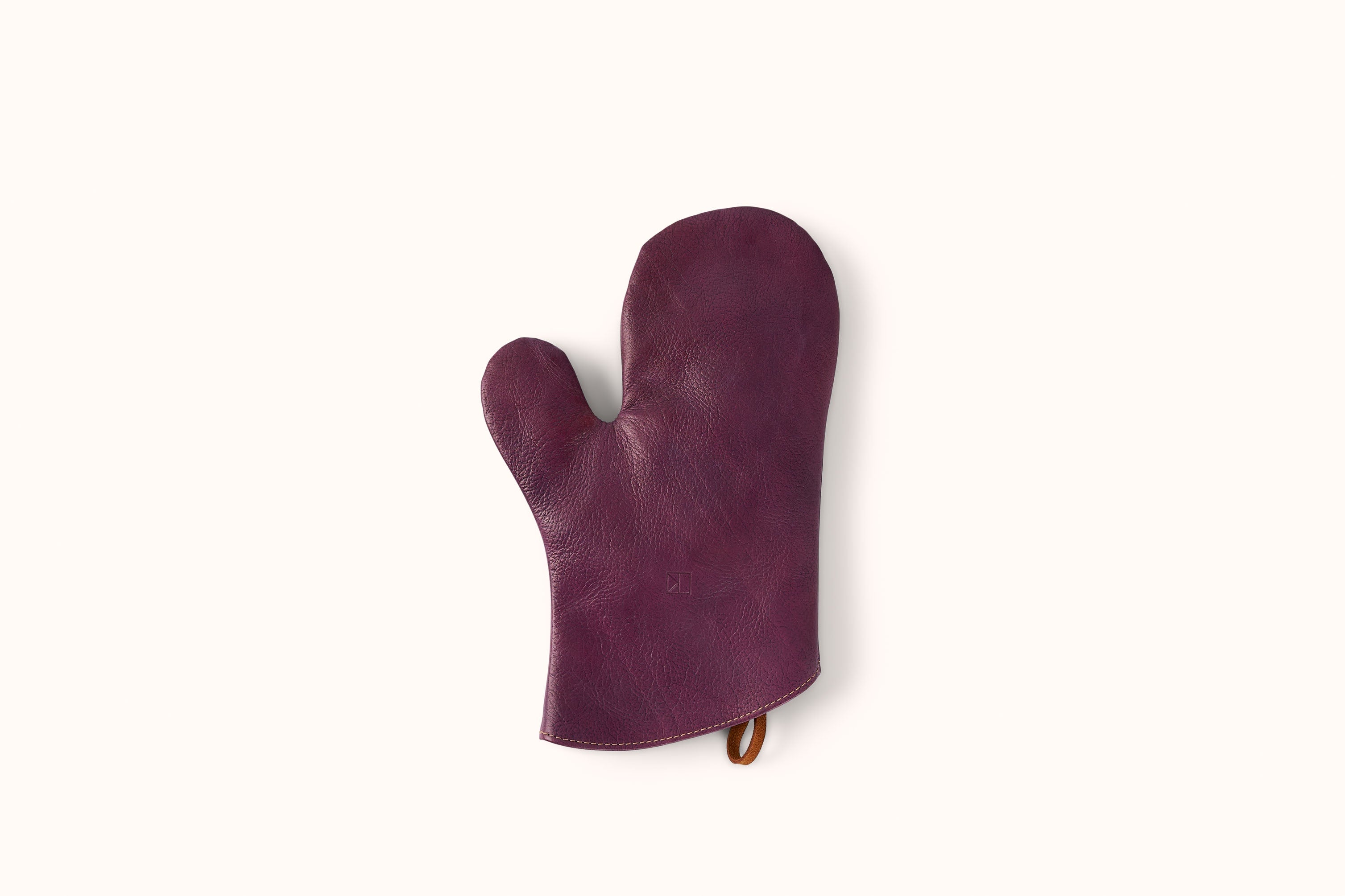 LINNY KENNEY EGGPLANT LEATHER OVEN MITT