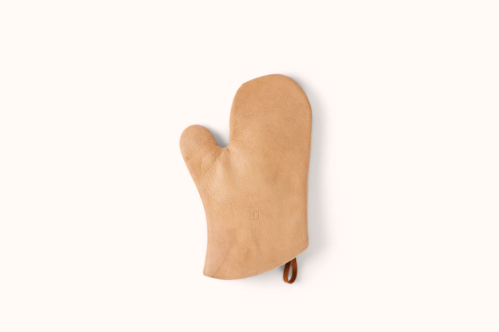 LINNY KENNEY NATURAL LEATHER OVEN MITT