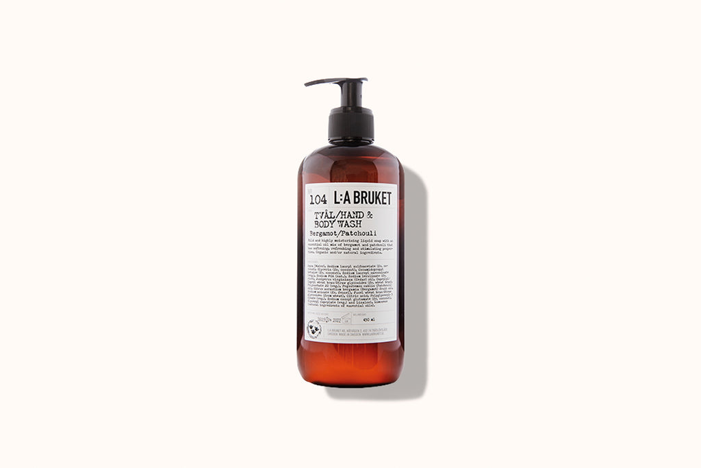 L:A BRUKET 104 HAND & BODY WASH BERGAMOT / PATCHOULI 450ML