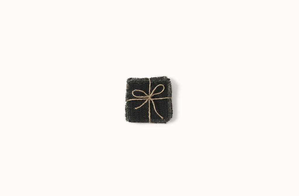 LIBECO FADED BLACK JASPER COASTER